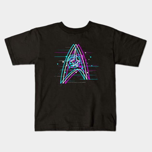 Star Trek Ensignia Kids T-Shirt by Silentrebel